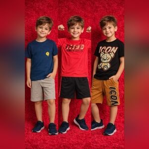Boys bundle size 8 featuring 3 complete outfits. Perfect for school, play, or ev